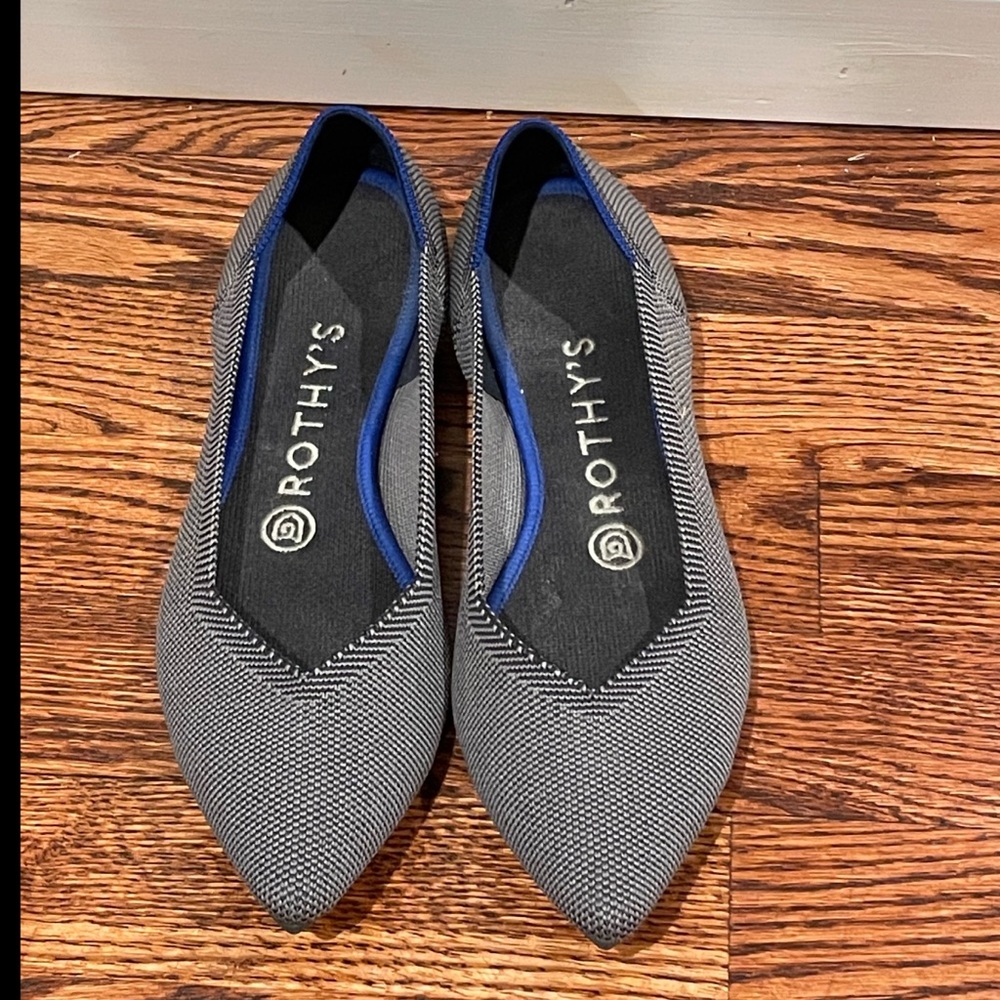 Rothy’s The Point Cloud Gray Birdseye size 7.5